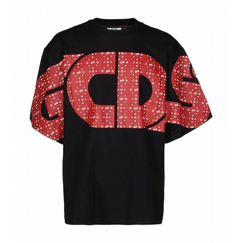 Gcds, Logo Oversized T-Shirt Czarny, male, 584.17PLN